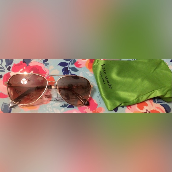 NWT: Kate Spade ♠️ Emmaline Sunglasses in Rose Gold 😎 - Picture 5 of 5